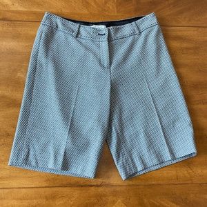 White House Black Market Black White Dressy Shorts 4